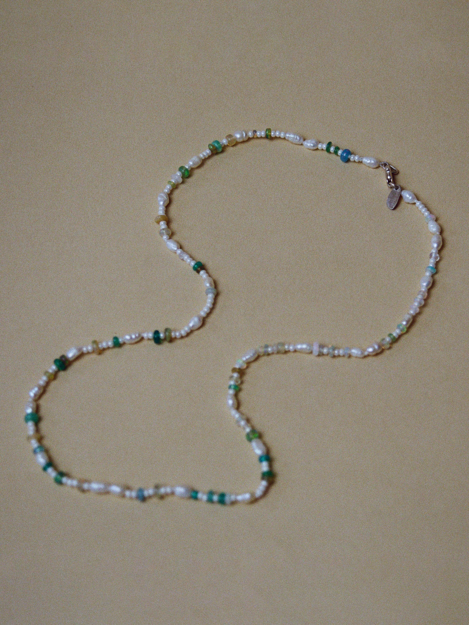 Small Pearl and Opal Necklace