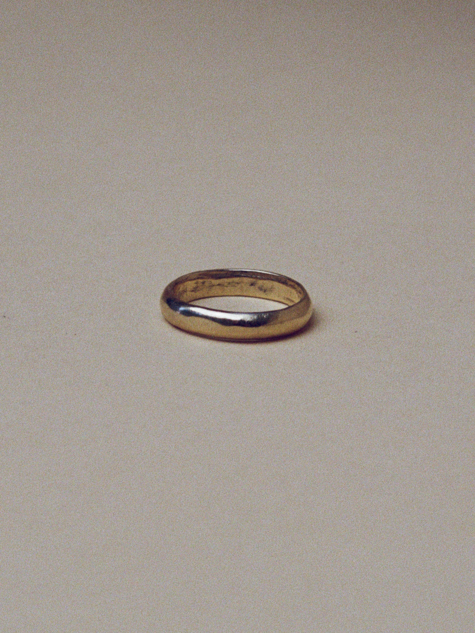 3.8mm half round wedding band