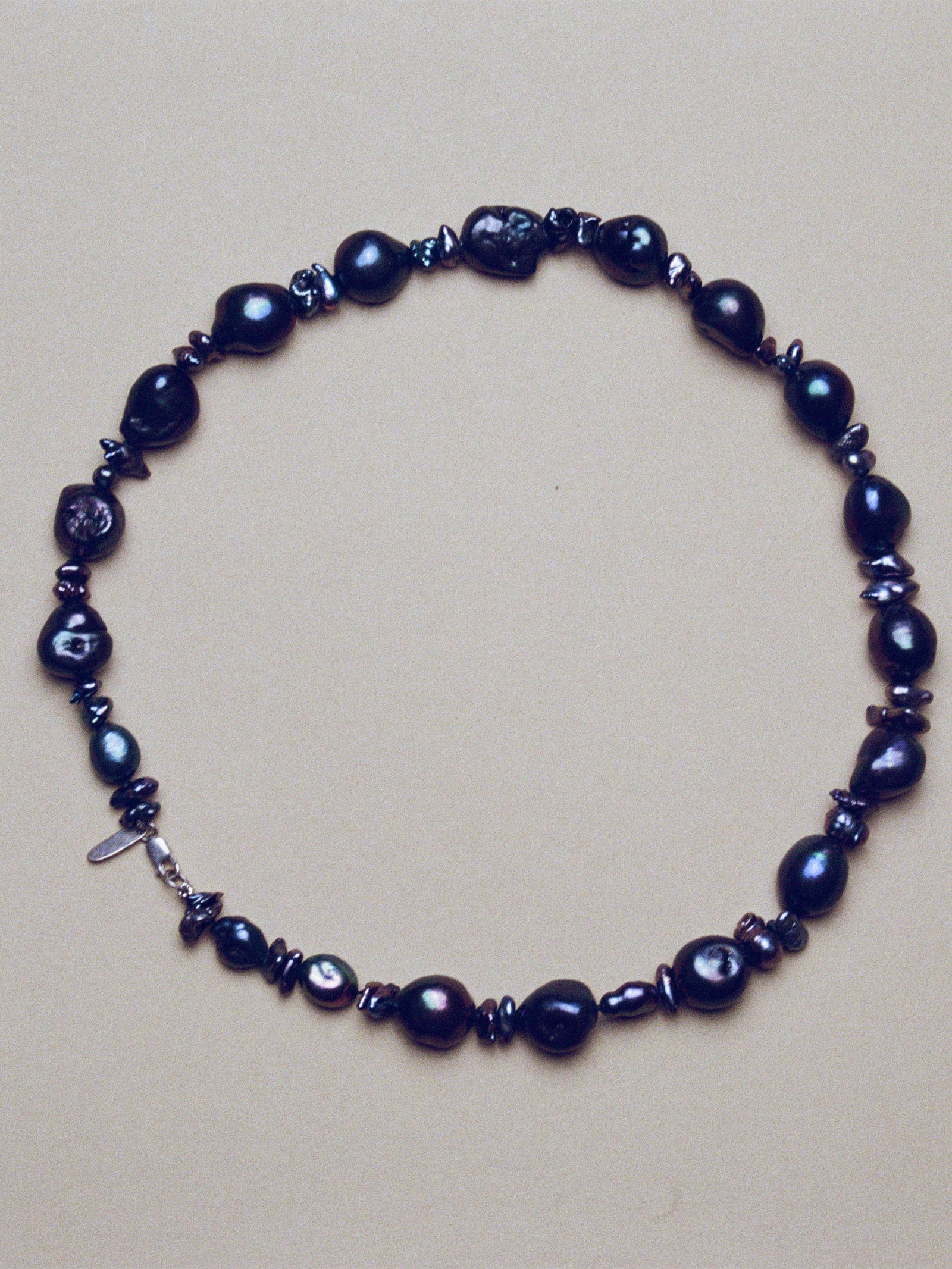Black pearl necklace