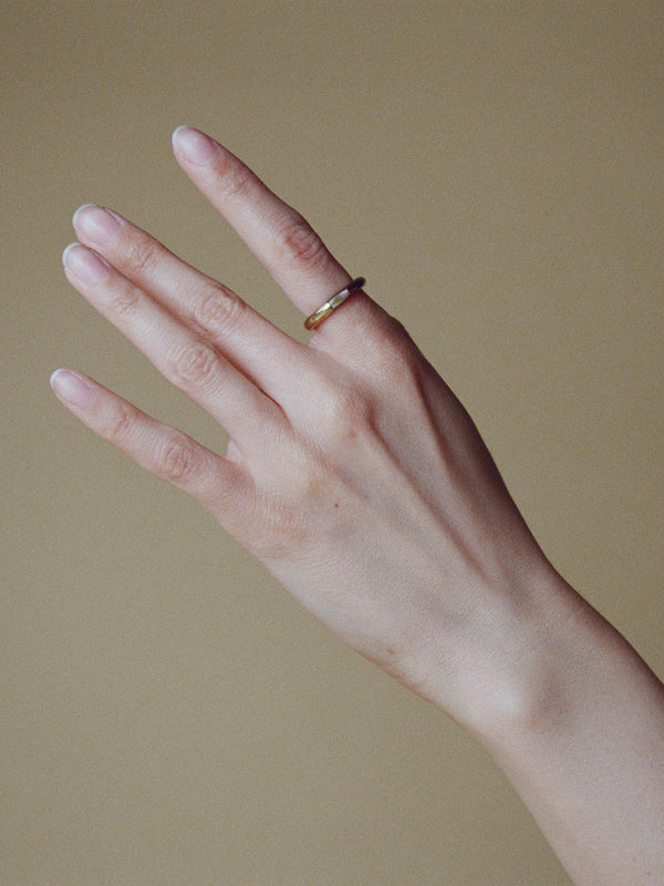 Rounded Band with Inlay