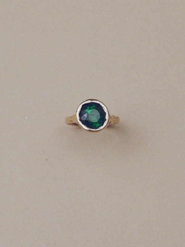 One of a Kind Green Tourmaline Ring