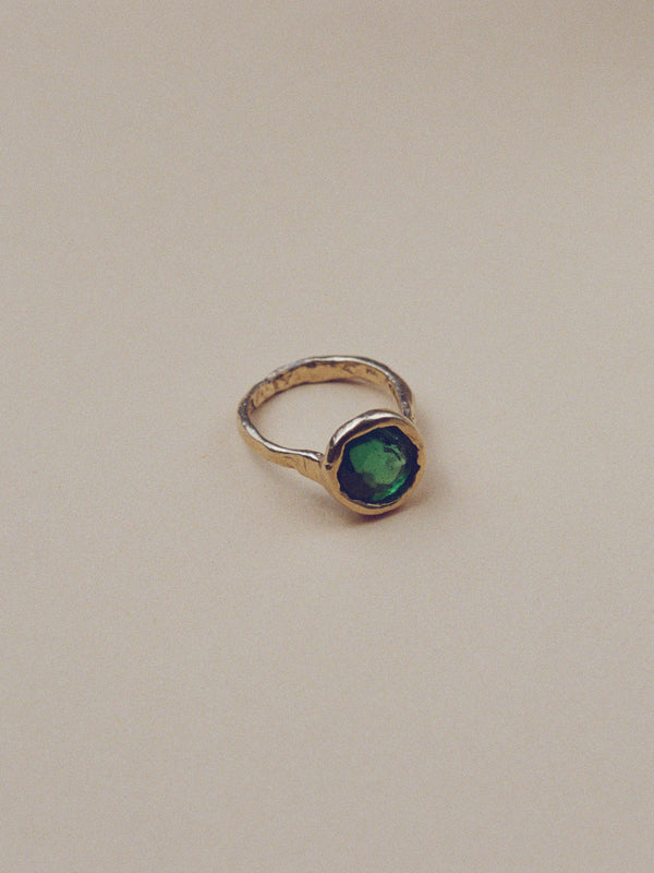 One of a Kind Green Tourmaline Ring
