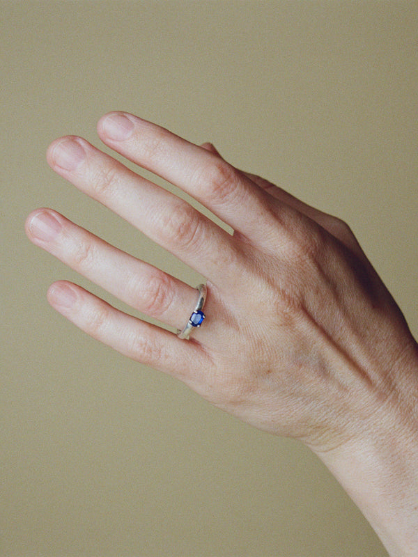 One of a Kind Blue Spinel Ring