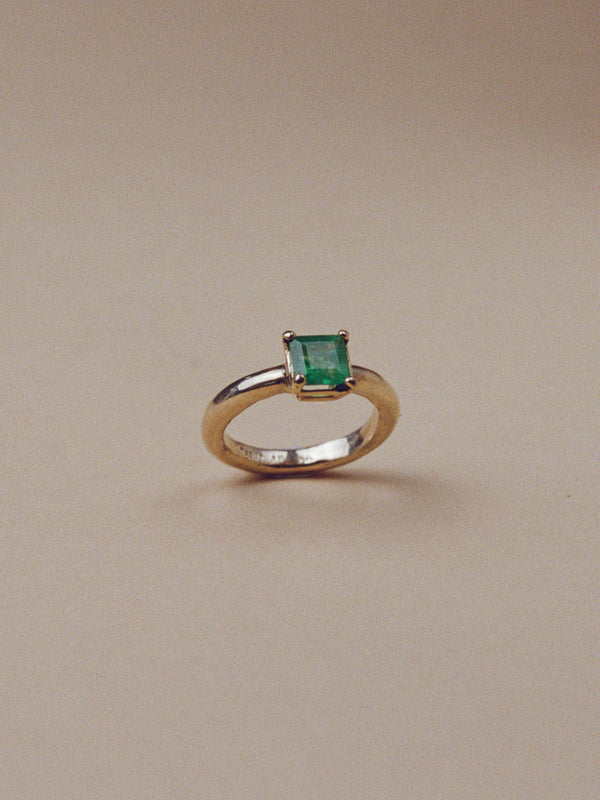 One of a Kind Emerald Ring