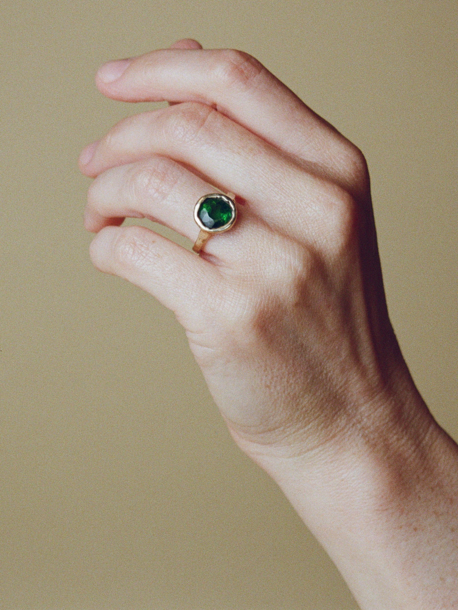 One of a Kind Green Tourmaline Ring