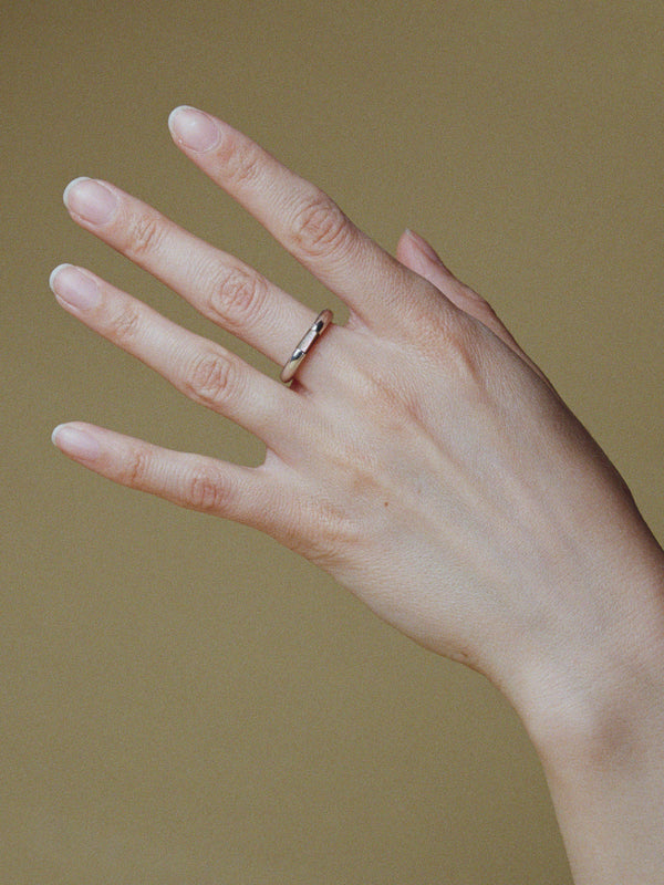 Rounded Band with Inlay