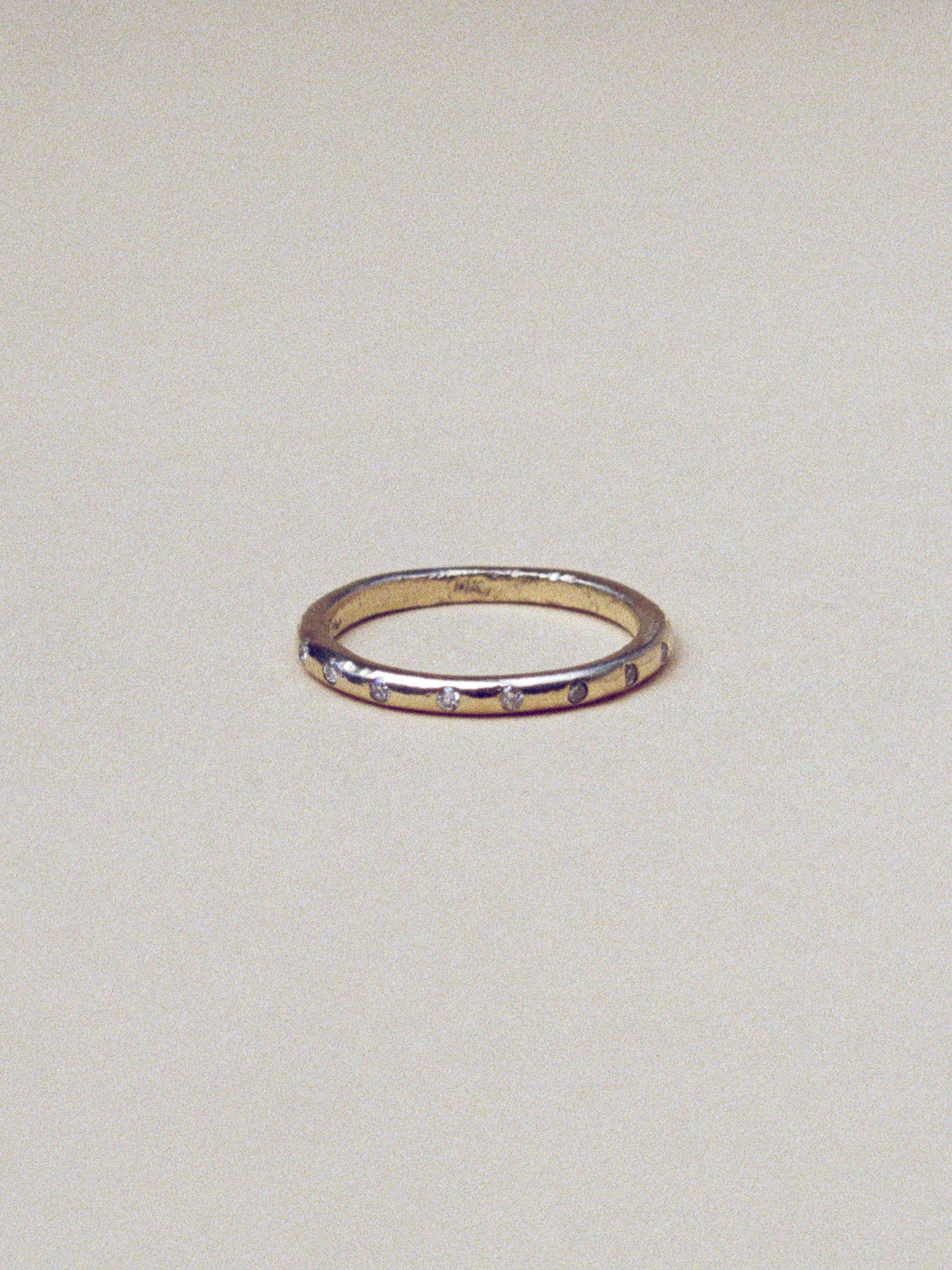 2mm wedding band with diamonds