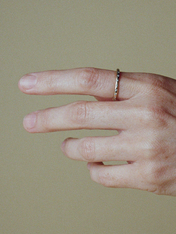 2mm wedding band with diamonds
