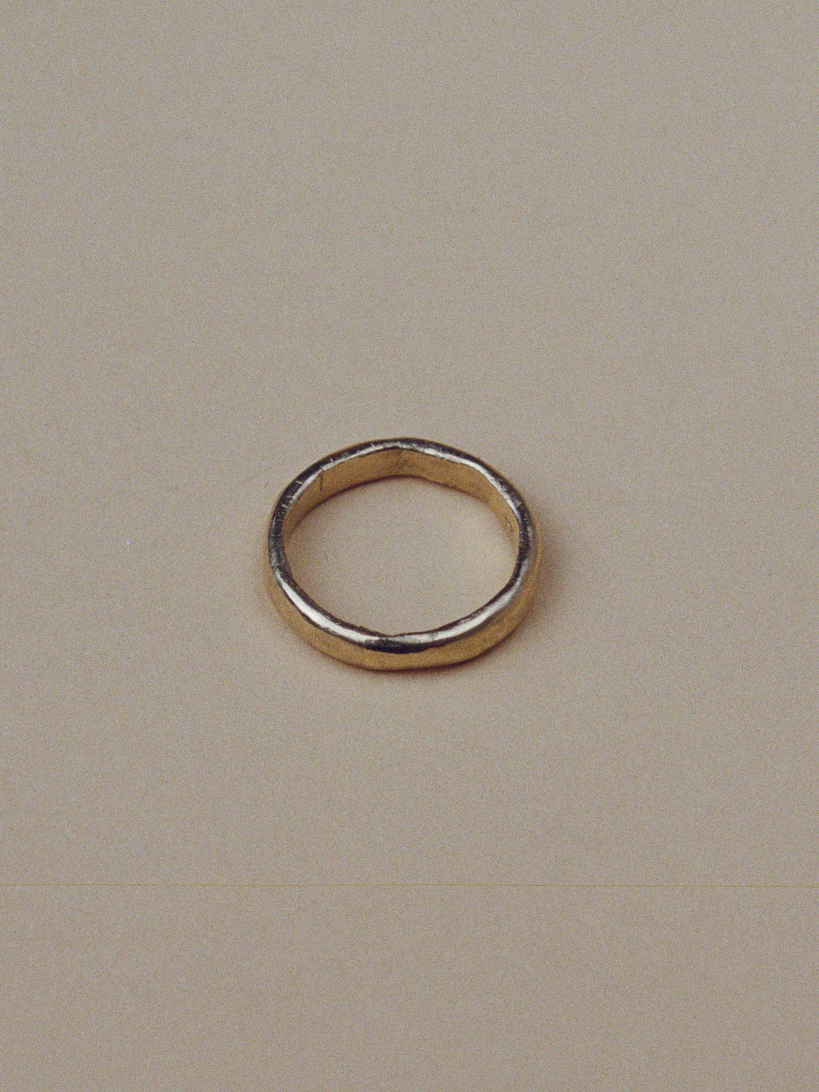 3.8mm flat round wedding band