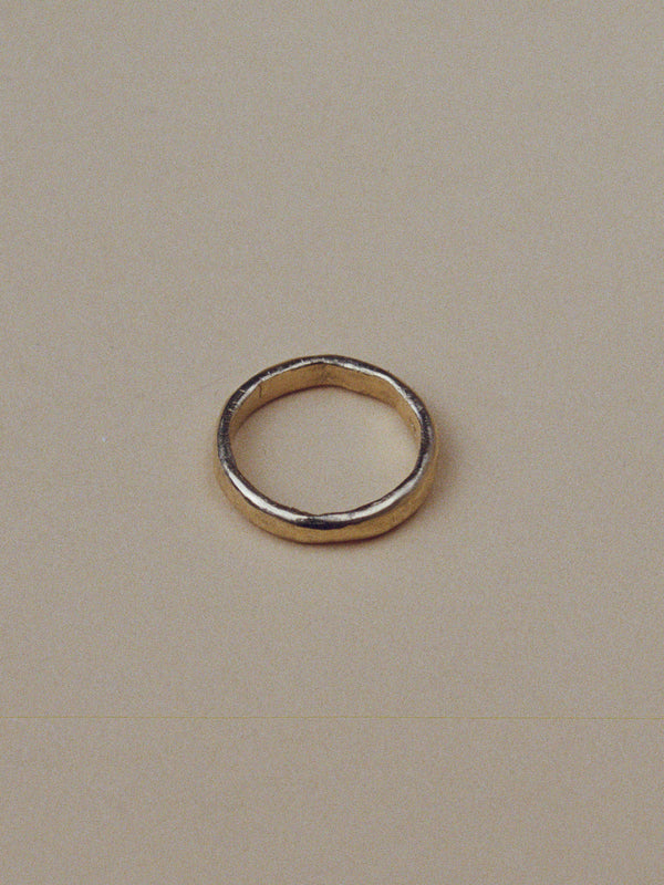 3.8mm flat round wedding band