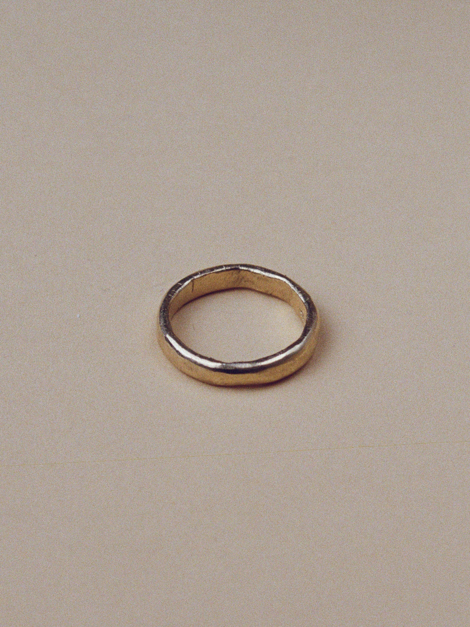 3.8mm flat round wedding band