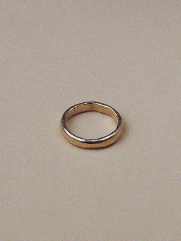 3.8mm flat round wedding band