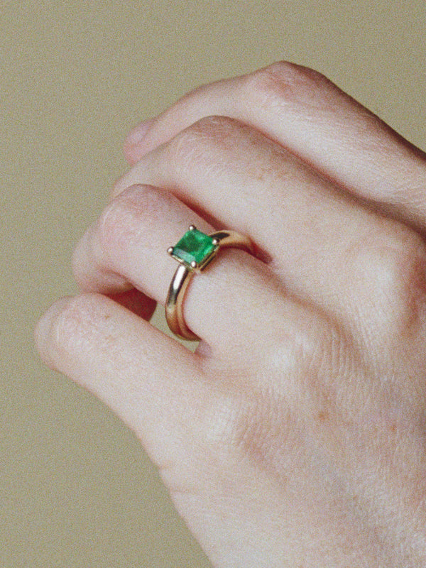 One of a Kind Emerald Ring