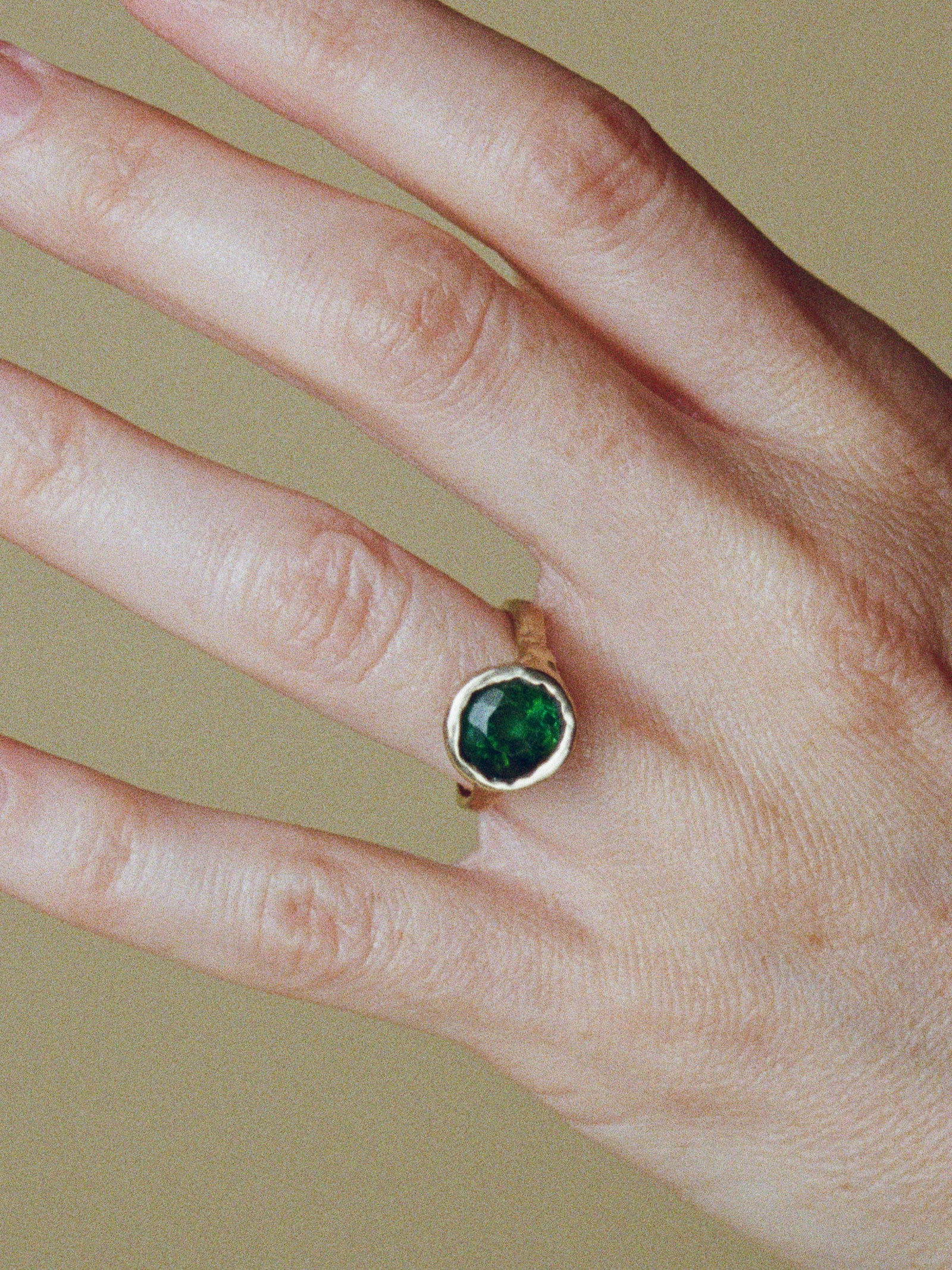 One of a Kind Green Tourmaline Ring