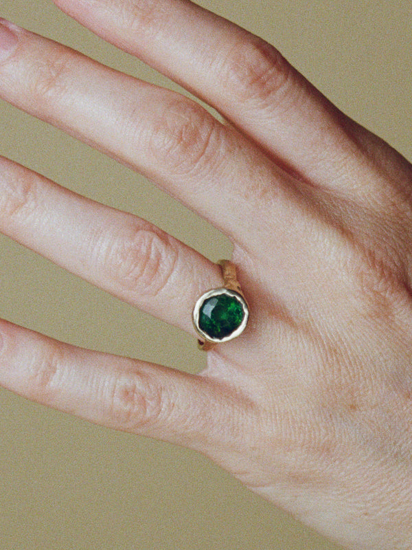 One of a Kind Green Tourmaline Ring
