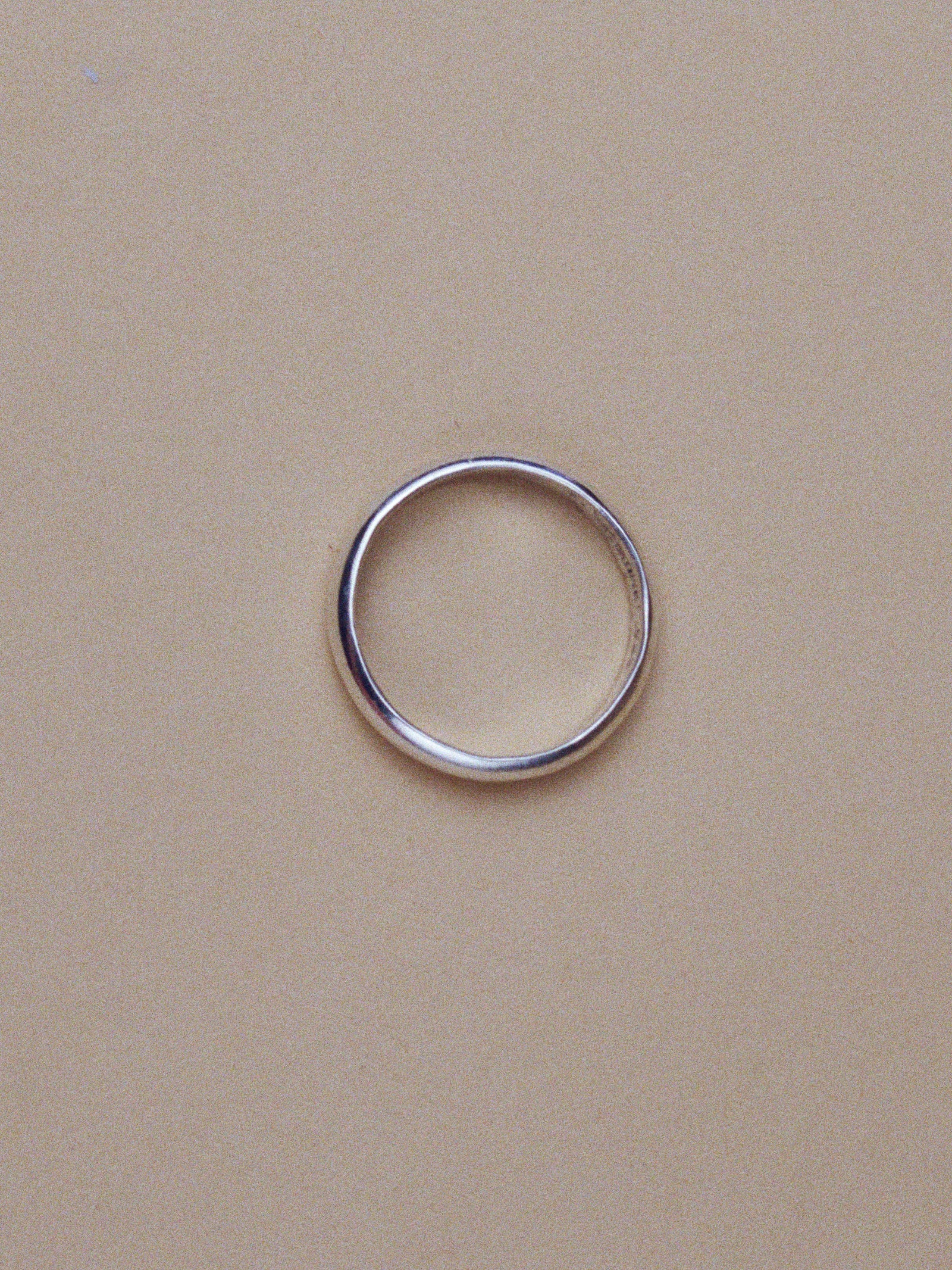3.8mm half round wedding band